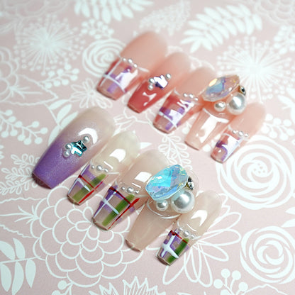 Painted Plaid Charm