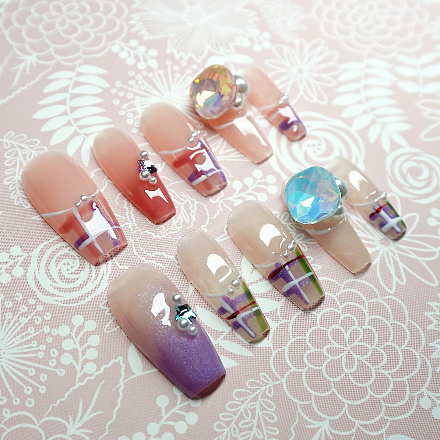 Painted Plaid Charm
