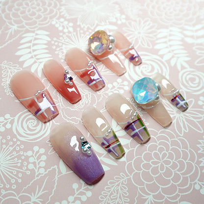 Painted Plaid Charm